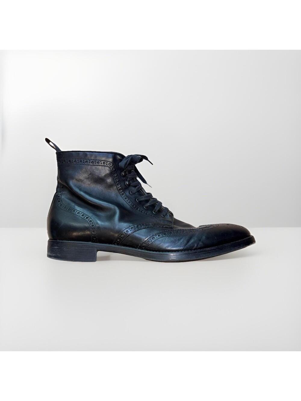 To Boot New York Adam Derrick Wingtip Brogue Black Men’s Size 13 Dress Boot